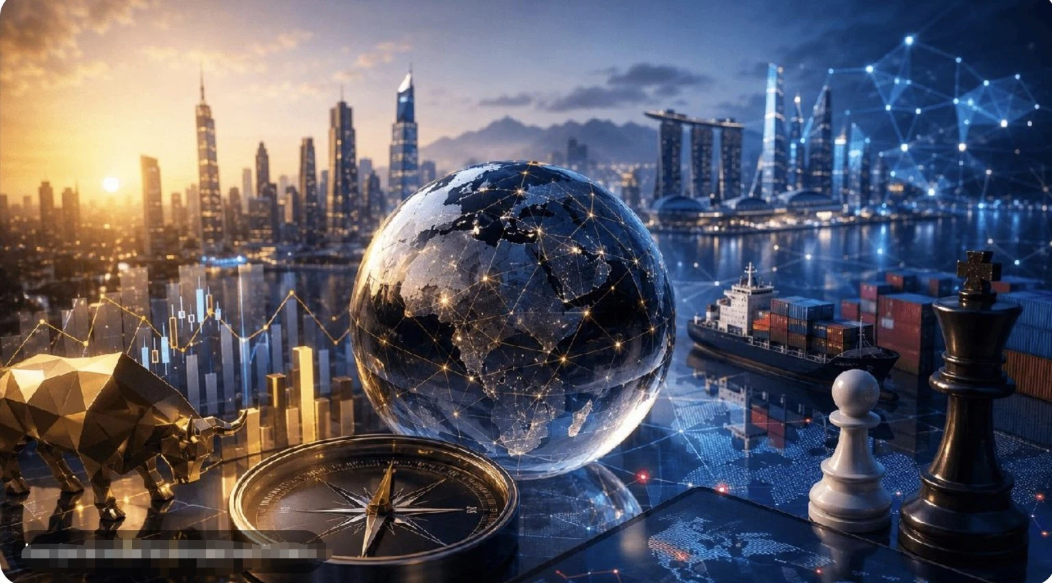 2026全球经济展望：世界正在面对哪些新的挑战？ · 概念配图